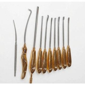 Instruments chirurgicaux Surginexa, dissecteurs endoscopiques orthopédiques réutilisables pour lifting frontal, ensemble de 9 pièces - Instruments en acier inoxydable - Product Image 3