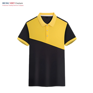 T-shirt unisexe en tissu avec logo personnalisé polo d'été uni pour adultes polo à manches courtes fabriqué au Viet Nam - Product Image 4