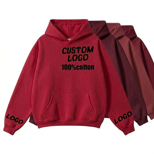 Premium High Quality Men's Customized Pullover Hoodies 100% Cotton Fabrics Slim Fit Heavyweight Plain Men's Pullover Hoodies - Product Image 1