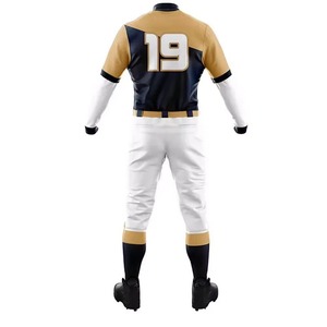 Digital Printed Baseball Uniform Set 100% Polyester Breathable Anti-UV Quick Dry Moisture Wicking Solid Team Name Training Wear - Product Image 2