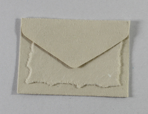 Carte à bords festonnés 250 g/m² avec enveloppe assortie, papier recyclé fait main à partir de fibres de coton - Product Image 1
