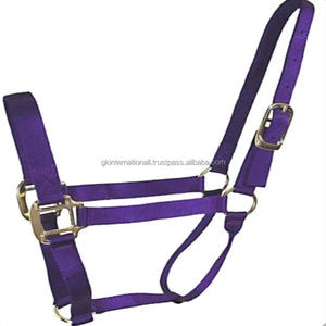 Cabestro de caballo sostenible de nailon OEM de fabricante personalizado con hebillas de metal en mazorca completa sobre tamaños - Product Image 2