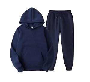 Logo Men'S Two Piece Sweatsuit Set Solid Color 100% Nylon Waterproof Windproof Breathable Tracksuit Joggers Casual Streetwear - Product Image 1