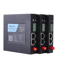 Routeur industriel IoT 4G LTE WiFi Bivocom TR323 mini en métal pour rail DIN, 2 ports Ethernet, boîtier IP30, système d'exploitation Linux, protocole MQTT, alimentation DC 12V