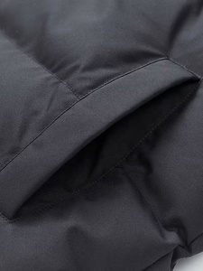 Direct FT Men's Hooded Puffer Jacket Windproof Thick Polyester Winter Casual Zipper Closure Solid Color Loose Fit Regular Length - Product Image 4