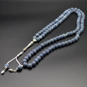 ALTAMASH CRAFT - Cuentas de Tasbih Clásicas Hechas a Mano con Resina Azul Natural, Bola de Oración Islámica con Estuche de Regalo - Product Image 5