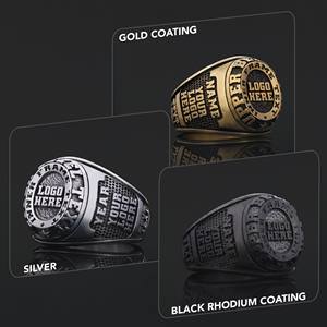 แหวนโรงเรียน BOJ 012 แหวนเงินแท้ประดับเพชร รับรองคุณภาพ สำหรับรับปริญญา มหาวิทยาลัย  แบบ unisex ของขวัญสำหรับงานปาร์ตี้และโอกาสต่างๆ - Product Image 2