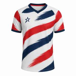 Custom National Team Designs Football Jerseys High Quality Heat-Transfer Printed Soccer Shirts ODM 100% Polyester Quick Dry - Product Image 5