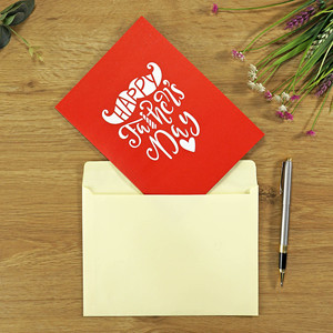 Nouveau Design 3D Paper Craft Box Style Cartes de voeux Invitations et enveloppes faites à la main pour les cadeaux d'amour de la fête des pères de HMG Vietnam - Product Image 6