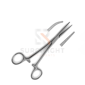 คีมหนีบหลอดเลือด Crile Artery Forceps ผลิตจากเหล็กกล้าไร้สนิมเยอรมัน ใช้สำหรับห้ามเลือดในงานผ่าตัด แบบตรงและแบบโค้ง ใช้ซ้ำได้ มาตรฐาน CE Class I ขนาดปรับแต่งได้ สีชมพูอ่อน - Product Image 3