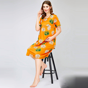 ชุดคลุมท้องผู้หญิง / ชุดเดรสแขนสั้นทรงหลวมใส่สบายสำหรับคนท้อง - Product Image 3