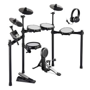 Set di Batteria Elettronica con 32 Drum Kit e 480 Suoni, Supporto USB MIDI, 8 Rullanti in Mesh Silenziosi per Jazz, Set di Batteria Elettronica Jazz da 32 Pezzi - Product Image 1