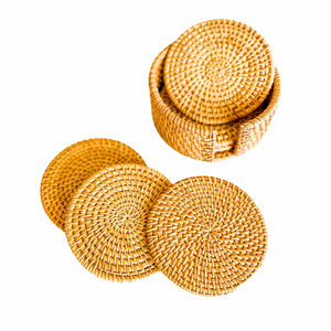 Posavasos decorativos de ratán tejido al por mayor para decoración de mesas de comedor y accesorios elegantes para presentación en la cocina. - Product Image 1