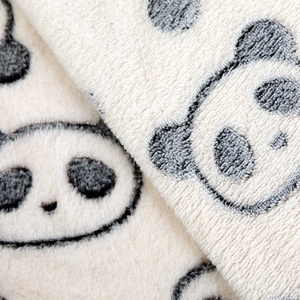 Hot Bán Hiện Đại Hai Mặt <span class=keywords><strong>Panda</strong></span> In Jacquard San Hô Flannel Flannelette Vải Cậu Bé Chăn Đôi San Hô Dệt Kim <span class=keywords><strong>Panda</strong></span> - Product Image 2