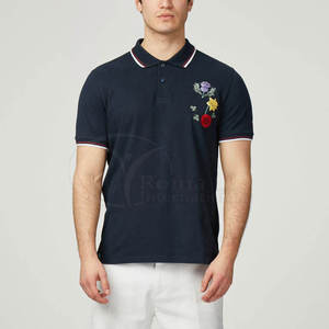 Camiseta Polo con Logotipo Personalizado Bordado, 100% Algodón, Manga Corta, Casual, para Hombre, Fabricante OEM - Product Image 4