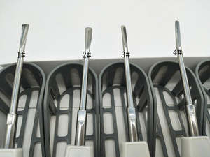 Juego de Elevadores Dentales de Acero Inoxidable, Instrumentos Quirúrgicos Manuales para Extracción de Raíces PDL, Mango de Plástico, Certificado CE - Product Image 2