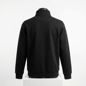 เสื้อสเวตเชิ้ตแบบซิปครึ่งตัว ผ้าหนา แขนยาว ไม่มีลาย - Product Image 2