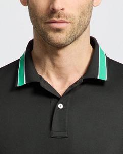 Chemise à manches courtes pour un usage décontracté, 100% coton tricoté, logo imprimé personnalisé, couleur unie, anti-boulochage, polos de haute qualité - Product Image 4