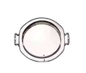 Plat de service coréen en acier inoxydable 304 de qualité alimentaire, plateau doré pour steak et barbecue, assiette à dessert doublement épaissie pour buffet - Product Image 4