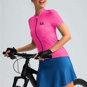 Maillot de cyclisme confortable pour femme, style course, en tissu léger, idéal pour l'extérieur - Product Image 2