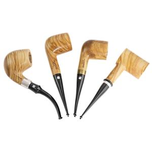 Pipe à fumer en bois de luxe, faite à la main, en bois massif, finition naturelle, style artisanal – Par Madiha Art and Crafts - Product Image 2