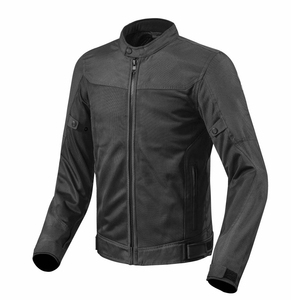 Reinforced motorcycle jacket with double stitched biker jacket seams featuring lightweight motorcycle jacket and short biker - Product Image 1
