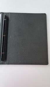 Dossier de menu de restaurant en cuir véritable personnalisé avec vis pour manches réglables pour hôtels et restaurants - Product Image 3