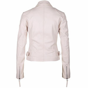 Chaqueta de Invierno Casual para Mujer, de Alta Calidad, en Cuero Genuino, con Cuello Alto, Relleno de Poliéster, Resistente al Viento, Diseño Sólido, Venta al Por Mayor - Product Image 2