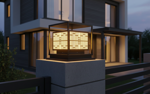Outdoor Gate Pillar <b>Light</b> Minimalist Pattern Modern Design for Villa Garden Hotel Decorative <b>Post</b> Lamp AC 220V IP65 - Product Image 6