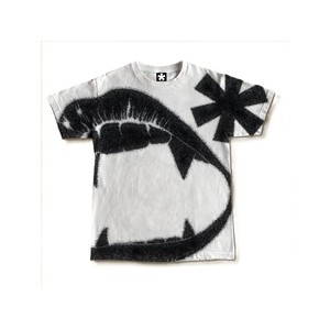 T-shirt à manches courtes pour homme, motif tie-dye géométrique, col rond, coupe classique, style streetwear, tissu tricoté 100% coton - Product Image 2