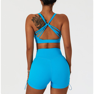 Vêtements de fitness, leggings de sport pour femmes, ensemble de 5 pièces, pantalon et soutien-gorge de yoga, vêtements de sport, ensemble de fitness pour la salle de sport - Product Image 2
