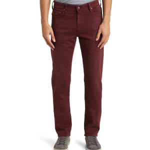 Jean en denim pour homme, coupe droite/slim, en coton élastique, bleu clair, extensible, pour jeunes hommes - Grande Vente - Product Image 1