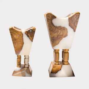 Brûleur d'encens en métal et résine, élégant, de haute qualité, pour la maison, écologique, fait main, durable, support d'encens religieux - Product Image 5