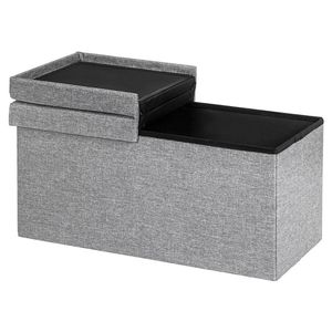 30 Inch Foldable <b>Storage</b> Ottoman with Lift-Top Feature for <b>Stools</b> & Ottomans - Product Image 5