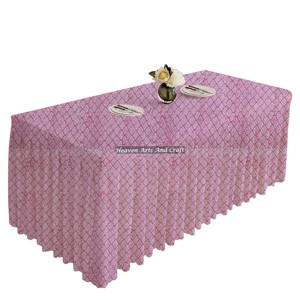 2025 New Pattern 100% Cotton Rectangle <b>Table</b> <b>Covers</b> Floral Print Hand Block Printed Pleated <b>Table</b> Cloths Trending Wholesale - Product Image 3
