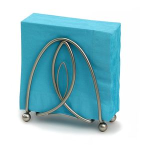 Modern Metal Wire Napkin <b>Holder</b> Minimal Decorative Tabletop <b>Tissue</b> Organizer Stylish <b>Kitchen</b> Dining Display - Product Image 1