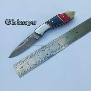 Nuevo Cuchillo Plegable Multifuncional de Acero de Damasco con Mango de Micarta, Diseño de Última Generación, Precio Económico, Alta Calidad de Fábrica - Product Image 5