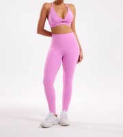 Ensemble de sport 2 pièces hautement professionnel pour homme, coupe ajustée, rayé, délavé, antibactérien, avec dentelle, taille haute