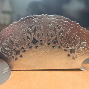 ที่ใส่ผ้าเช็ดปากชุบเงินสไตล์วินเทจจากอิตาลี |   วีเอ็ม ฟิลิกรี เดคอร์ - Product Image 1