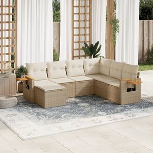 Set Divano da Giardino Beige per Arredamento Esterno - Product Image 1