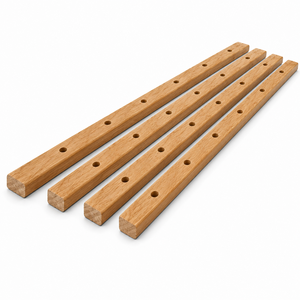 Corrimano <span class=keywords><strong>in</strong></span> <span class=keywords><strong>Legno</strong></span> da Parete 4200mm Pre-Forato per <span class=keywords><strong>Ringhiere</strong></span> Scale Design Rustico Componenti per Scale - Product Image 1