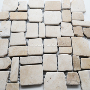 Mosaicos de Piedra de Cappuccino de Alta Calidad, Diseño Moderno para Paredes y Pavimentación de Jardines - Product Image 3