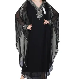 新迪拜阿联酋花式现代卡夫坦阿拉伯婚纱风格加印度制造尺码加尺码适合所有女士女装