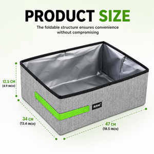 Bac à litière pliable pour chat, toilette portable de voyage et bac à litière pour chats et chatons, fournisseur en gros - Product Image 2