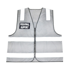 Gilet de sécurité unisexe en maille polyester respirante haute visibilité réfléchissant, imprimé sérigraphié, détection des aiguilles, couleurs et tailles personnalisées - Product Image 5