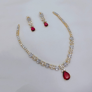 Ensemble collier et boucles d'oreilles pour femme JeweleMarket, plaqué or, avec cristaux et strass, style ethnique, pour mariage, fiançailles, anniversaire, fête, cadeau - Product Image 5