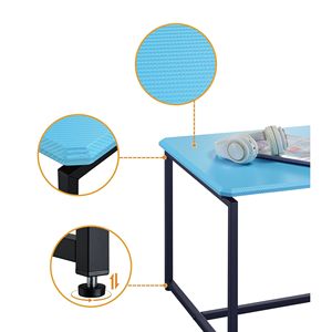 Set di 3 Tavolini da Caffè e Tavolini Laterali in Fibra di Carbonio Blu GT per Soggiorno - Product Image 5