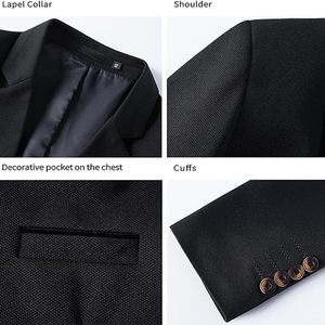 Traje Formal para Hombre y Mujer, Corte Entallado, Ropa de Oficina Cómoda, Estilo Uniforme Profesional, Poliéster y Lana, Antiencogimiento - Product Image 5