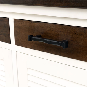 Islas de Cocina de Madera de Mango de Vietnam, Color Natural/Blanco/Negro, Almacenamiento Móvil, Diseño Moderno - Product Image 4