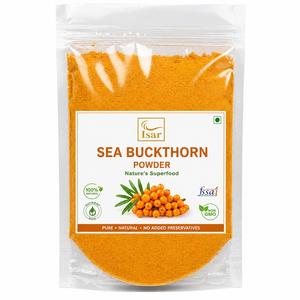 Poudre d'argousier 100% pure, riche en vitamine C, oméga 3, 6, 7 et antioxydants pour une nutrition quotidienne, un éclat de la peau et un soutien au bien-être - Product Image 1